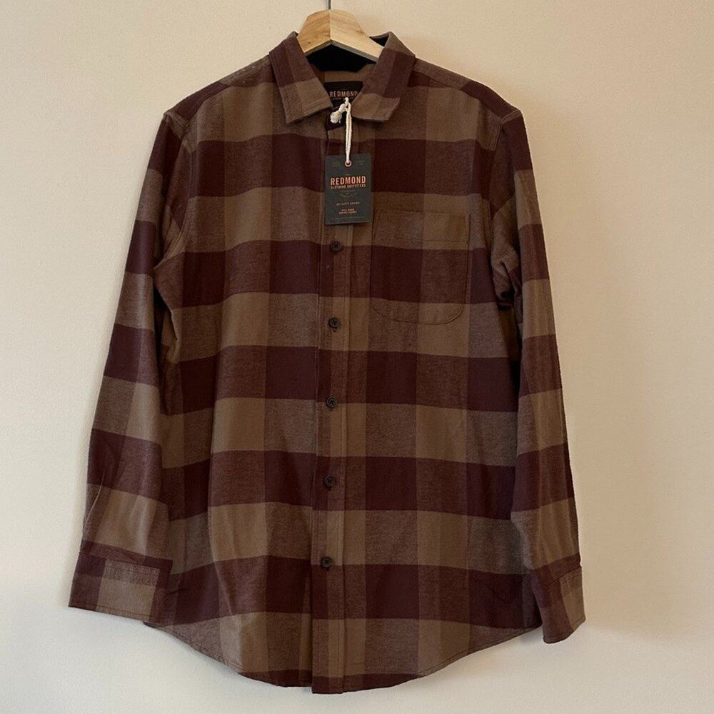 new redmond men's flannel shirt - medium